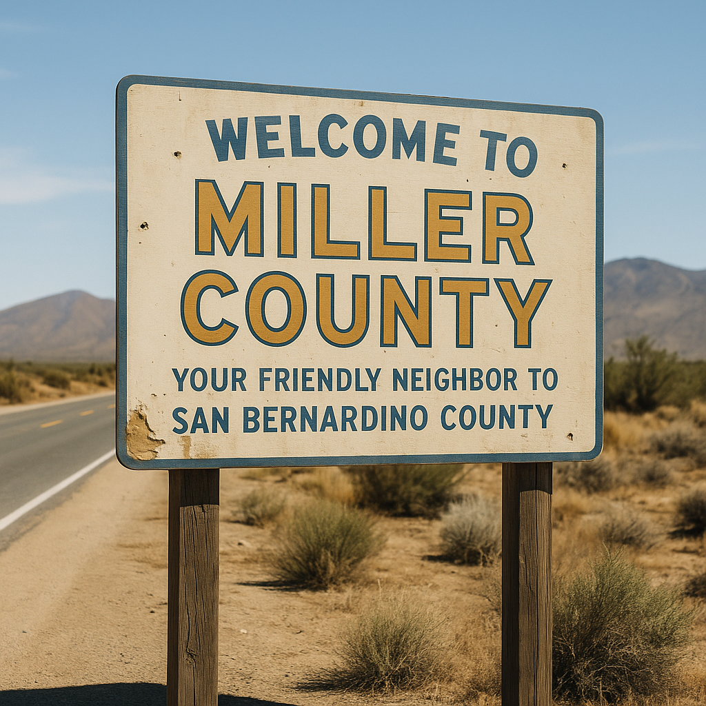County Line Welcome Sign