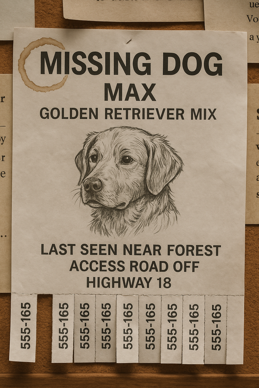 Missing Pet Poster